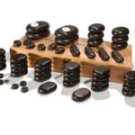 Polished Basalt Hotstone set - 48 pc